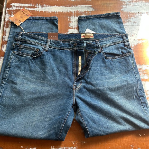 NWT Men’s Orvis 5 pocket denim stretch Jeans Antique Wash 44 x 30 Ret $98 - Picture 5 of 8